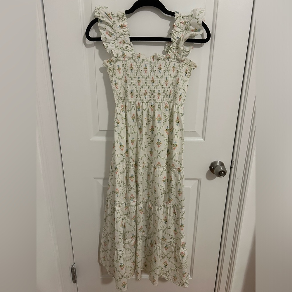 EUC Hill House Home Ellie Nap Dress in Pastel Trellis
